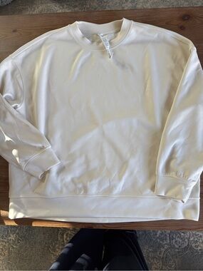 lululemon athletica Cream Crewneck Sweatshirt
